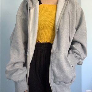 Yellow F21 Lettuce Ribbed Tube Top